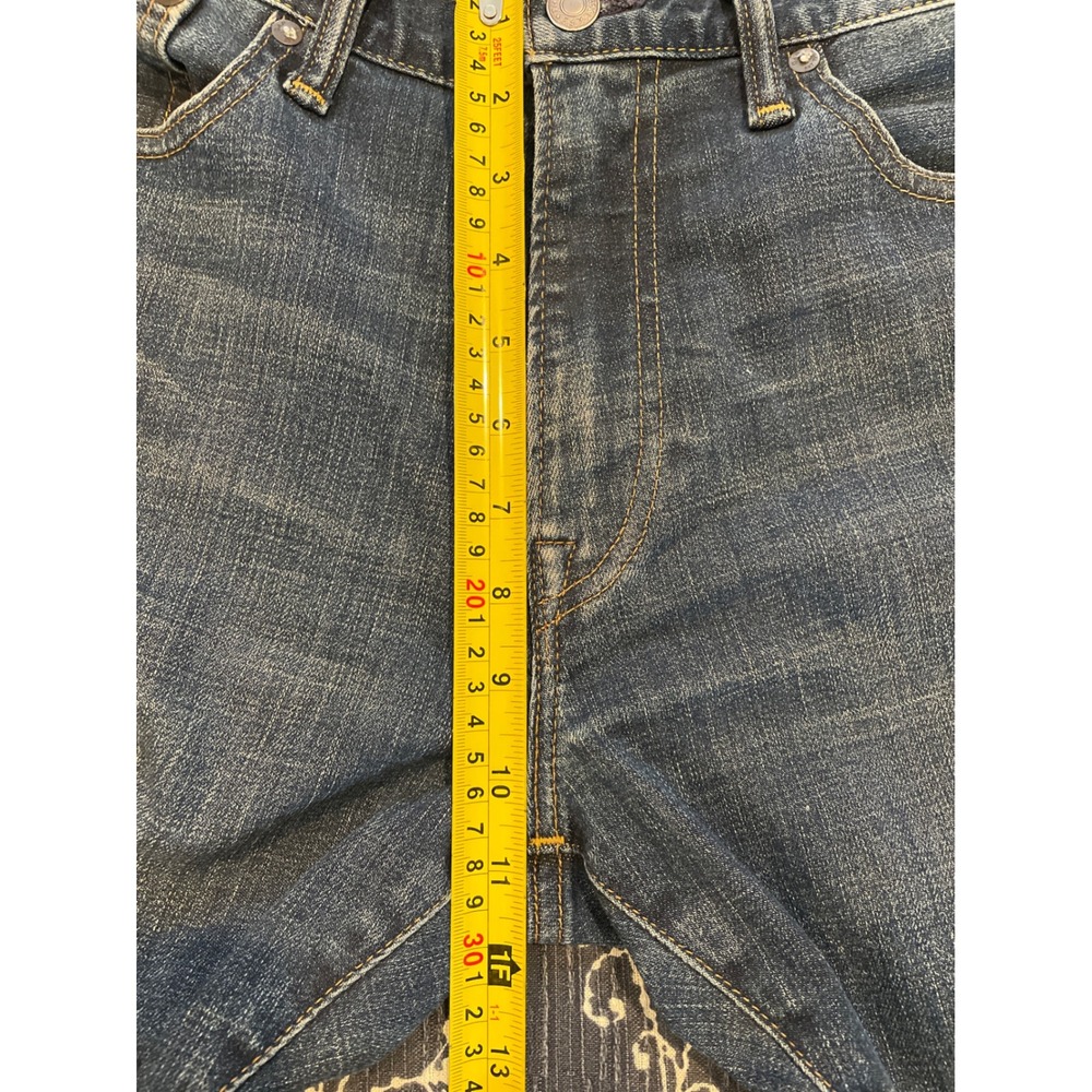 Gap Athletic Taper Mens Jeans 32x30 Dark Tinted Stretch Denim Indigo Faded - Picture 12 of 13
